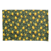 Vibrant Lemon Citrus Tree Pattern 枕カバー (正面)
