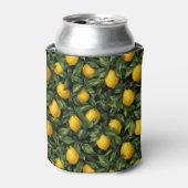 Vibrant Lemon Citrus Tree Pattern 缶クーラー (缶正面)