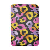 Vibrant Leopard Print Retro Glam y2k Trendy  バスマット (正面縦)