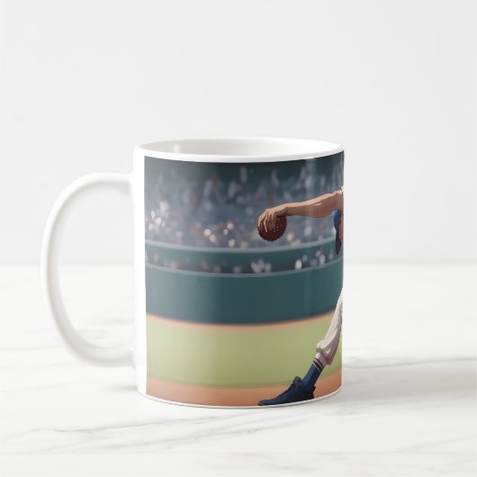 Vibrant "Less Is More" Abstract Graphic コーヒーマグカップ (左)