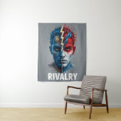 Vibrant "Less Is More" Abstract Graphic タペストリー (インサイチュ)