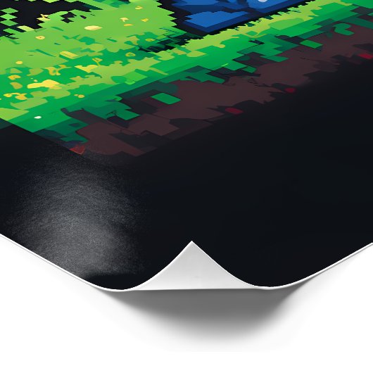 Vibrant "Less Is More" Abstract Graphic ポスター (コーナー)