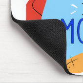 Vibrant "Less Is More" Abstract Graphic マウスパッド (コーナー)