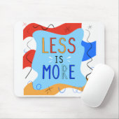 Vibrant "Less Is More" Abstract Graphic マウスパッド (マウス)