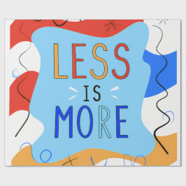 Vibrant "Less Is More" Abstract Graphic ラッピングペーパー