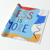 Vibrant "Less Is More" Abstract Graphic ラッピングペーパー (アンロールド)