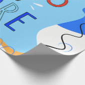 Vibrant "Less Is More" Abstract Graphic ラッピングペーパー (角)