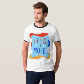 Vibrant "Less Is More" Abstract Graphic Tシャツ (正面フル)