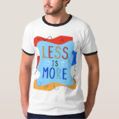 Vibrant "Less Is More" Abstract Graphic Tシャツ (正面)