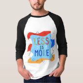 Vibrant "Less Is More" Abstract Graphic Tシャツ (正面)
