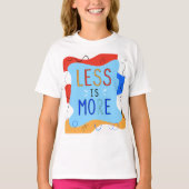 Vibrant "Less Is More" Abstract Graphic Tシャツ (正面)