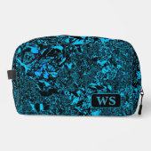 Vibrant Light Blue Monogram Toiletry Bag ドップキット (正面)