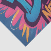 Vibrant "Live Your Dream" Graffiti Wall Art 薄葉紙 (詳細)