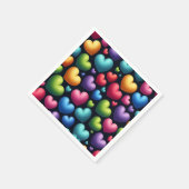 Vibrant Love スタンダードカクテルナプキン (角)