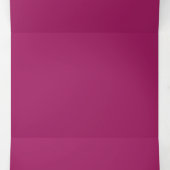 Vibrant Magenta Color Block | Bold Solid Backdrop 三つ折り招待状 (内部中)
