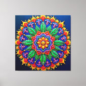Vibrant Mandala Artistry キャンバスプリント (正面)