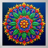 Vibrant Mandala Artistry ポスター (正面)