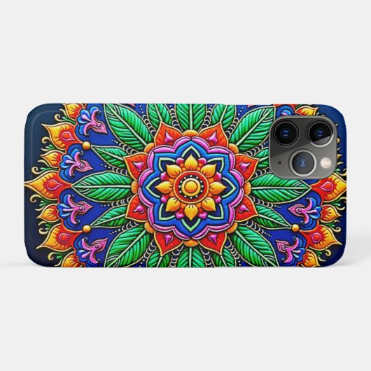 Vibrant Mandala Artistry Case-Mate iPhoneケース (裏面(横))