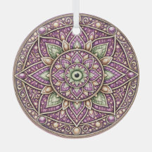 Vibrant Mandala Ornament – Colorful Geometric 