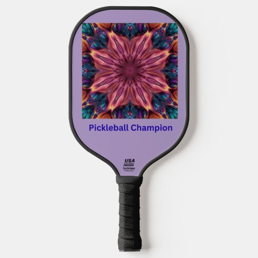 Vibrant Mandala Pickleball Paddle  ピックルボールラケット (正面)