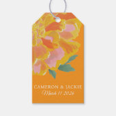 Vibrant Marigold Summer Wedding Gift Tag ギフトタグ (正面)