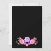 Vibrant Mexican Floral Fiesta Wedding 招待状 (裏面)