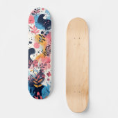 Vibrant Modern Designer Skateboard スケートボード (正面)