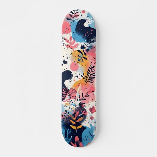 Vibrant Modern Designer Skateboard スケートボード (正面)