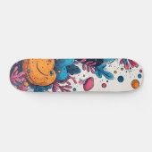 Vibrant Modern Designer Skateboard スケートボード (横)