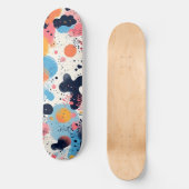 Vibrant Modern Designer Skateboard スケートボード (正面)