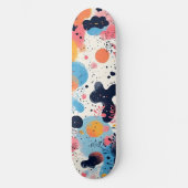 Vibrant Modern Designer Skateboard スケートボード (正面)
