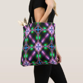 Vibrant Modern Geometric Abstract トートバッグ (クローズアップ)