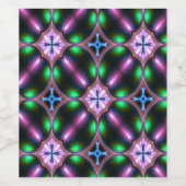 Vibrant Modern Geometric Abstract ワインラベル (シングルラベル)