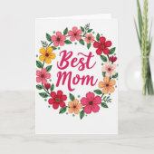 Vibrant Moms Day Card カード (正面)
