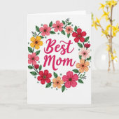 Vibrant Moms Day Card カード (黄色い花)