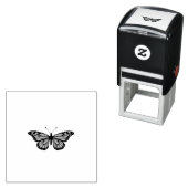Vibrant Monarch Butterfly Illustration on Light Ba セルフインキングスタンプ (インサイチュ)