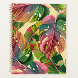 Vibrant Monstera Leaf Journal – Bold Tropical  プランナー手帳