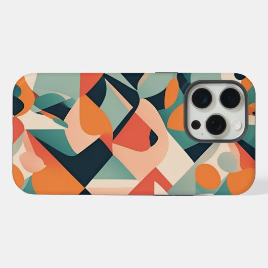 Vibrant Mosaic iPhoneケース (裏面横)