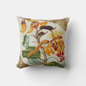 Vibrant Moth Print クッション (正面)