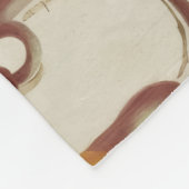 Vibrant Moth Print フリースブランケット (角)