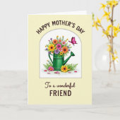 Vibrant Mothers Day Friend Card カード (黄色い花)