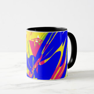 Vibrant Motion — Color-Block Abstract Mug マグカップ