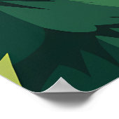 Vibrant Mountain Landscape with Waterfall and Rive ポスター (角)