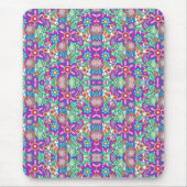 Vibrant mouse pad with a symmetrical floral  マウスパッド (正面)