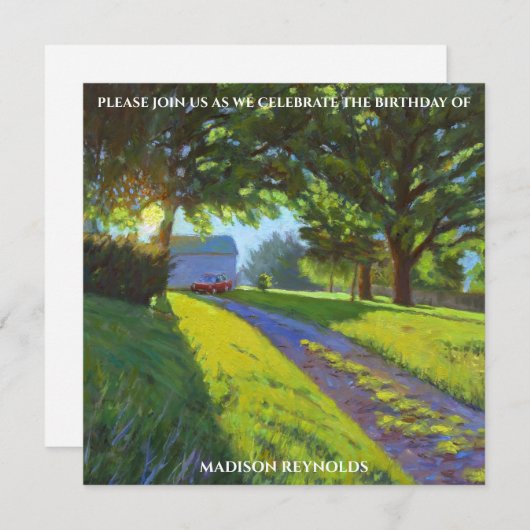 Vibrant Multicolor Birthday Celebration Card (正面/裏面)