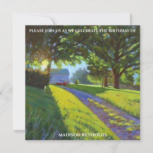 Vibrant Multicolor Birthday Celebration Card (正面)