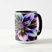 Vibrant Multicolor Hibiscus Floral Accessor マグカップ (正面右)