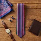 Vibrant Multicolor Striped Neck Tie ネクタイ