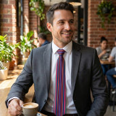 Vibrant Multicolor Striped Neck Tie ネクタイ