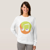 Vibrant Musical Note Double Eighth Tシャツ (正面フル)